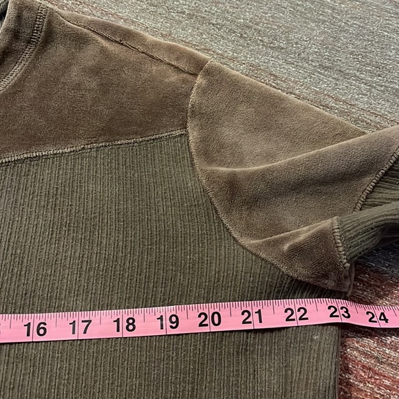 J.Jill Brown Velvet/Knit Top - Picture 8 of 9